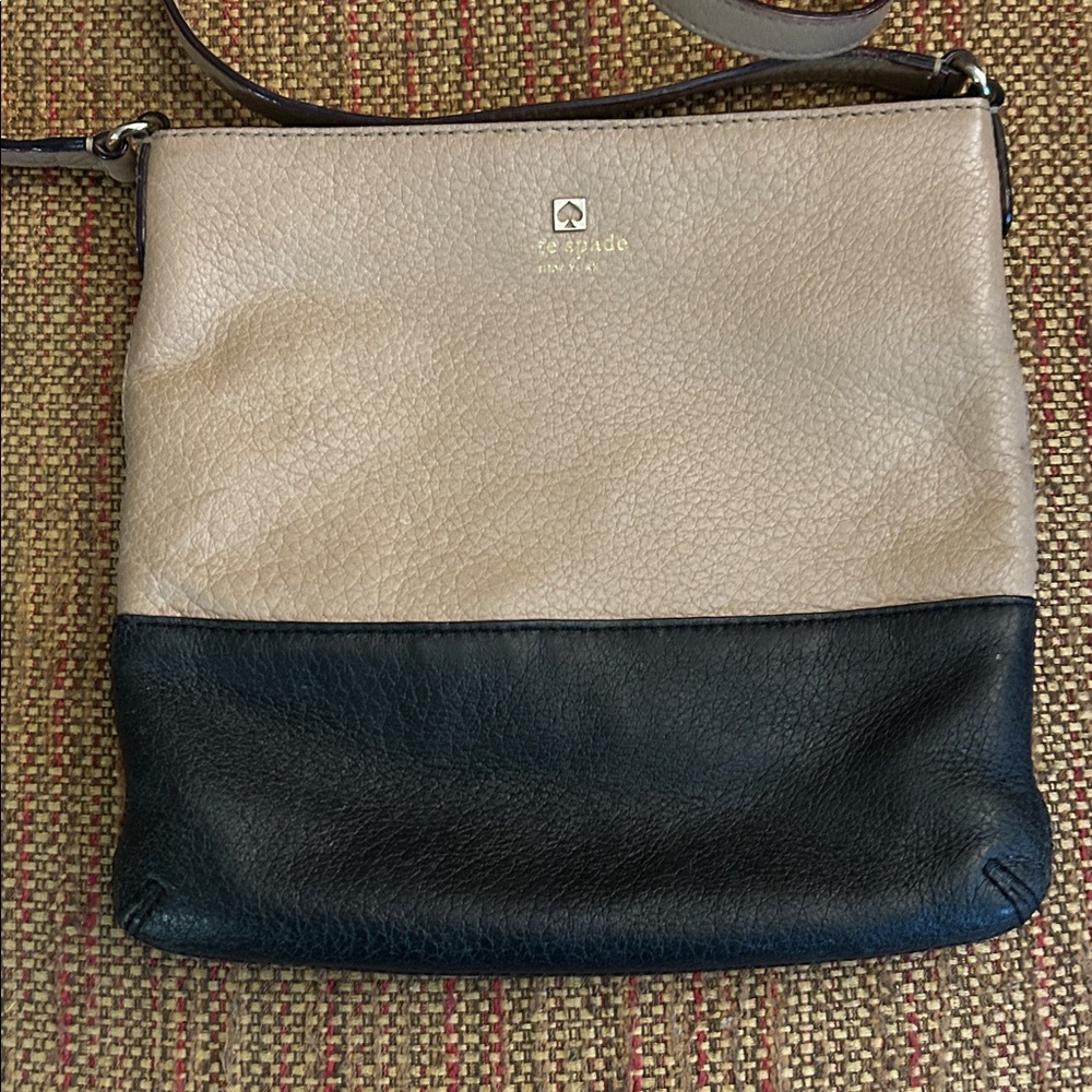 Kate Spade ♠️ Black and Tan Crossbody Bag